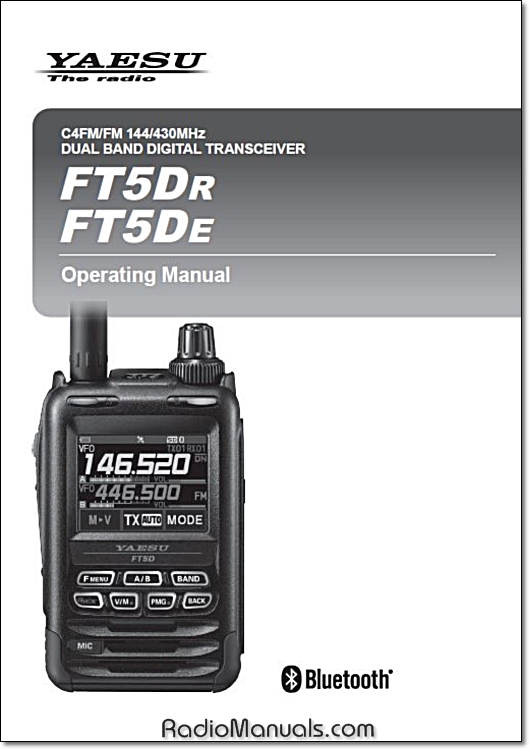 Yaesu FT5Dr / FT5De Operating Manual - Click Image to Close